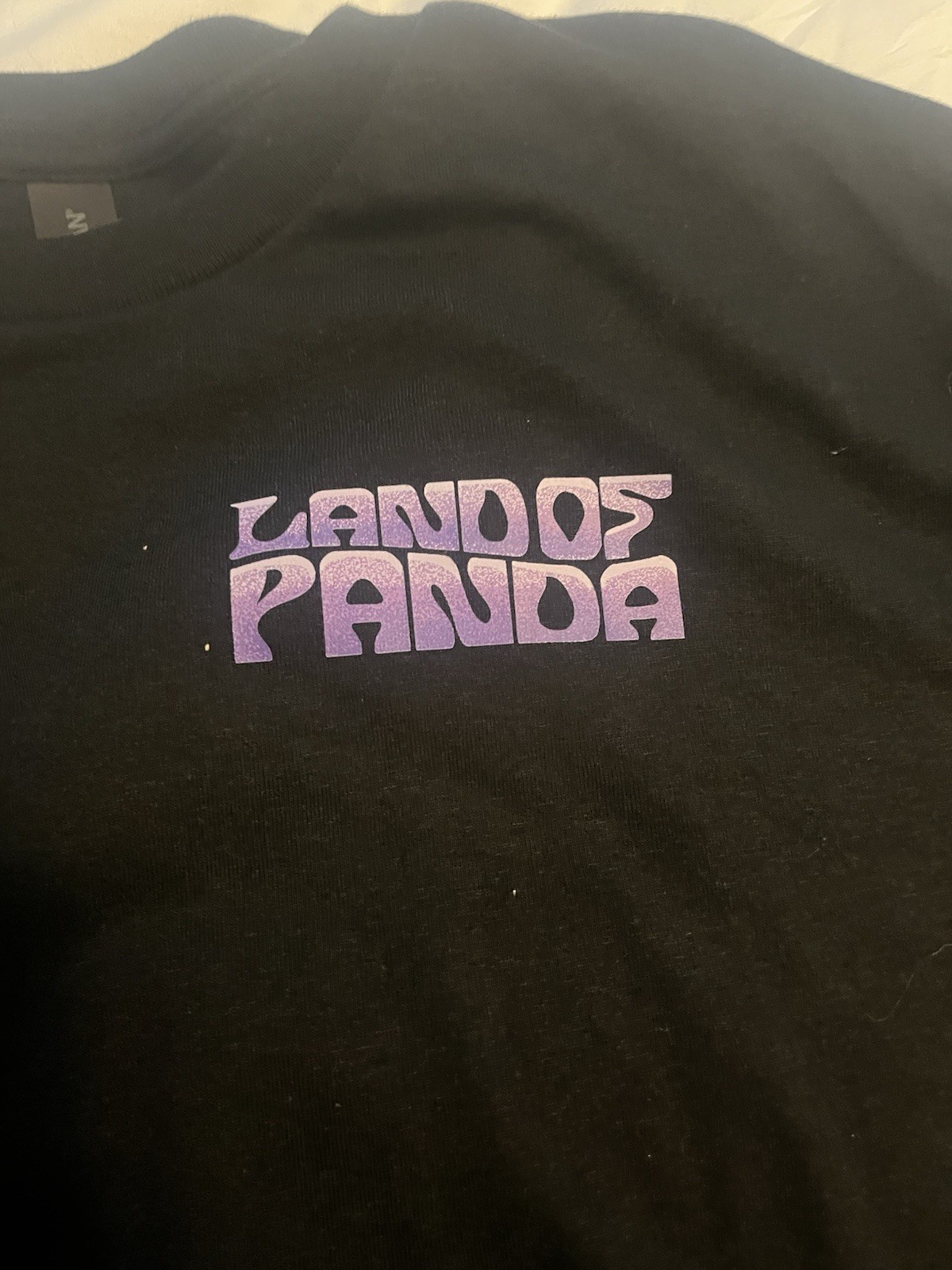 Land of Panda Concert shirt Graphic Print Black Mens L Crew Neck Short Sleeve gallery