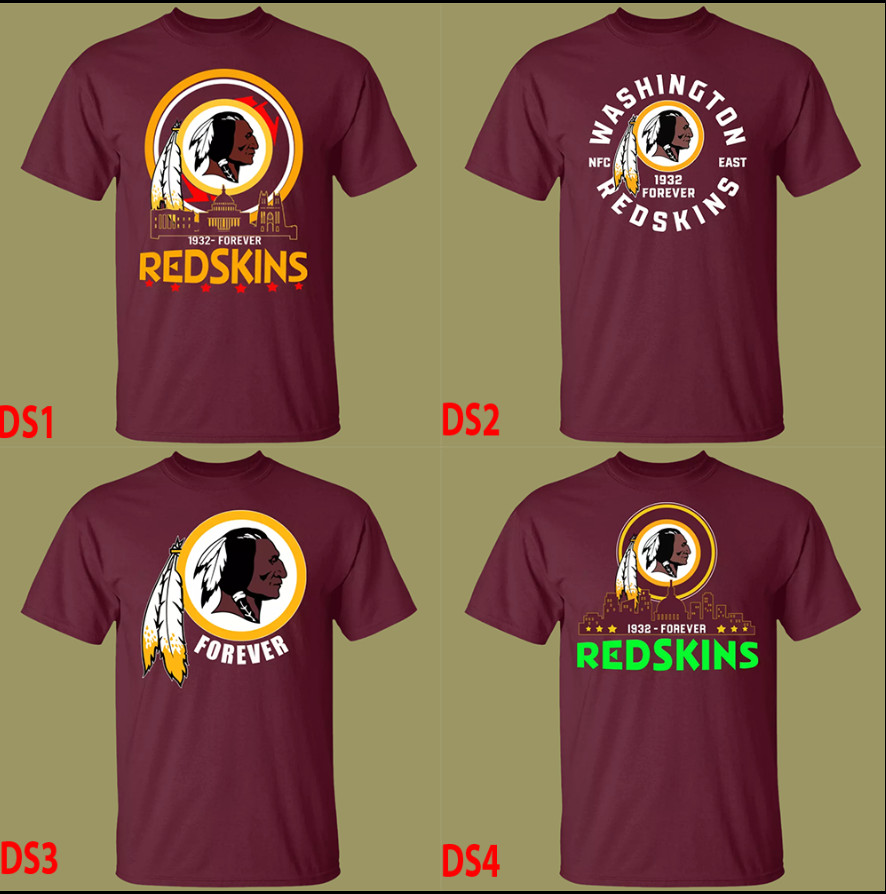 All design Men's Washington REDSKINS Forever, T-Shirt Maroon S-5XL v2 gallery