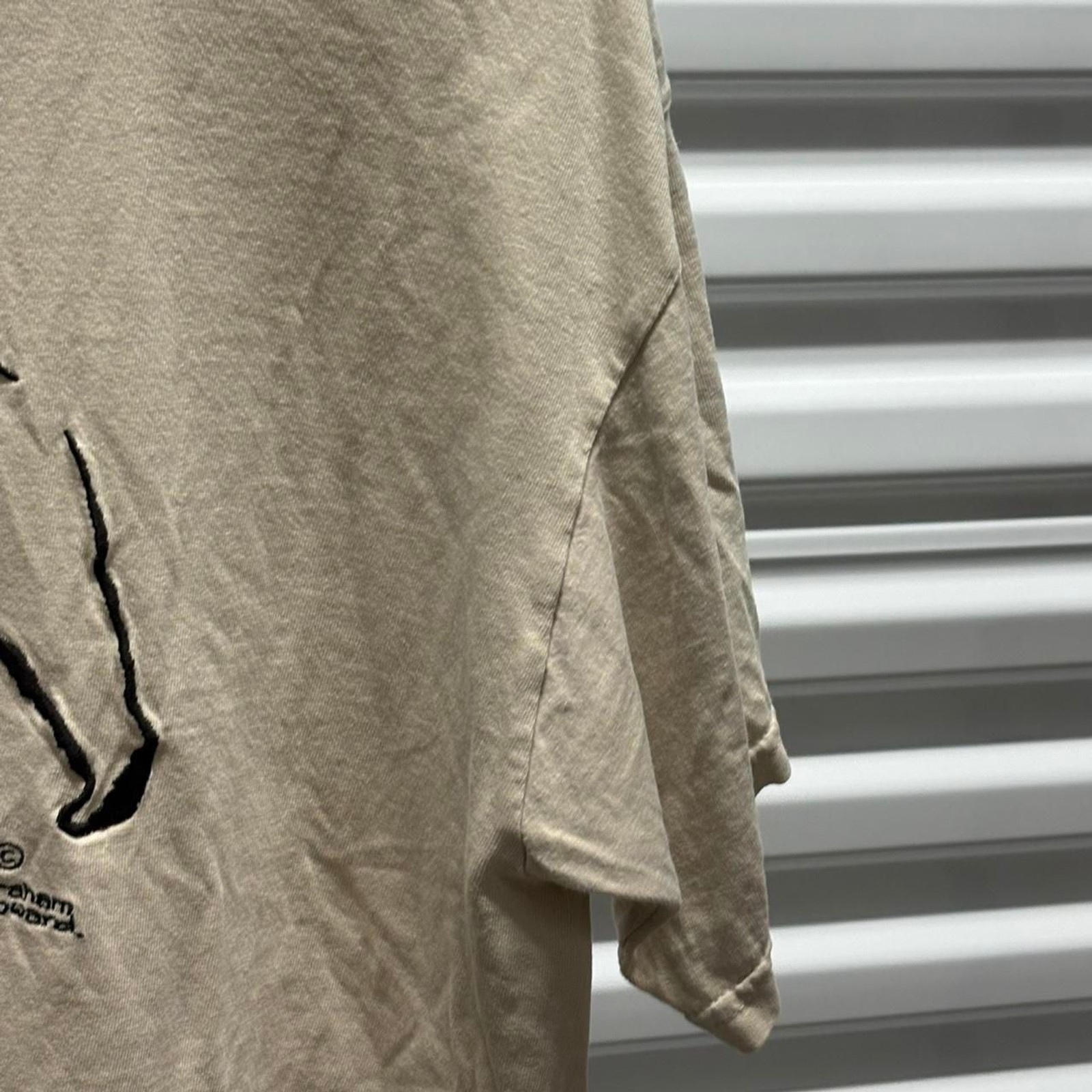 Unbranded Men's Cream and Tan T-shirt gallery