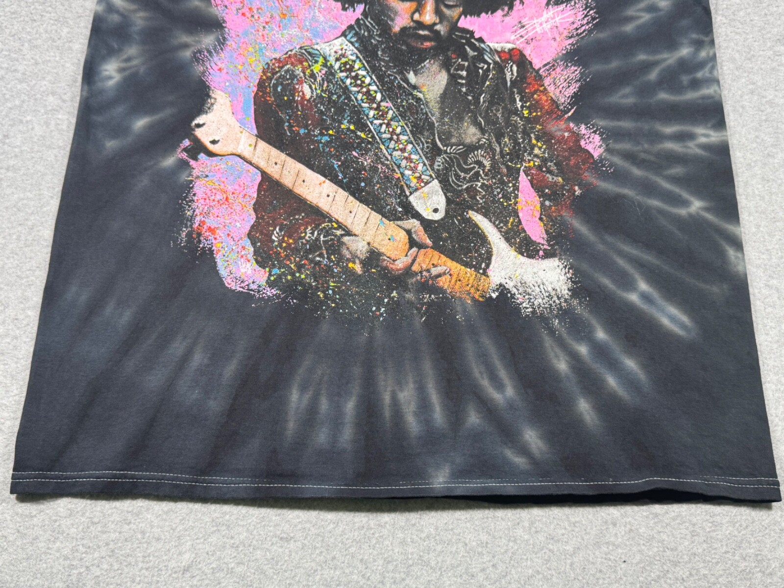 Jimi Hendrix Shirt Adult Large Black Guitarist Singer Songwriter Music Band Mens gallery