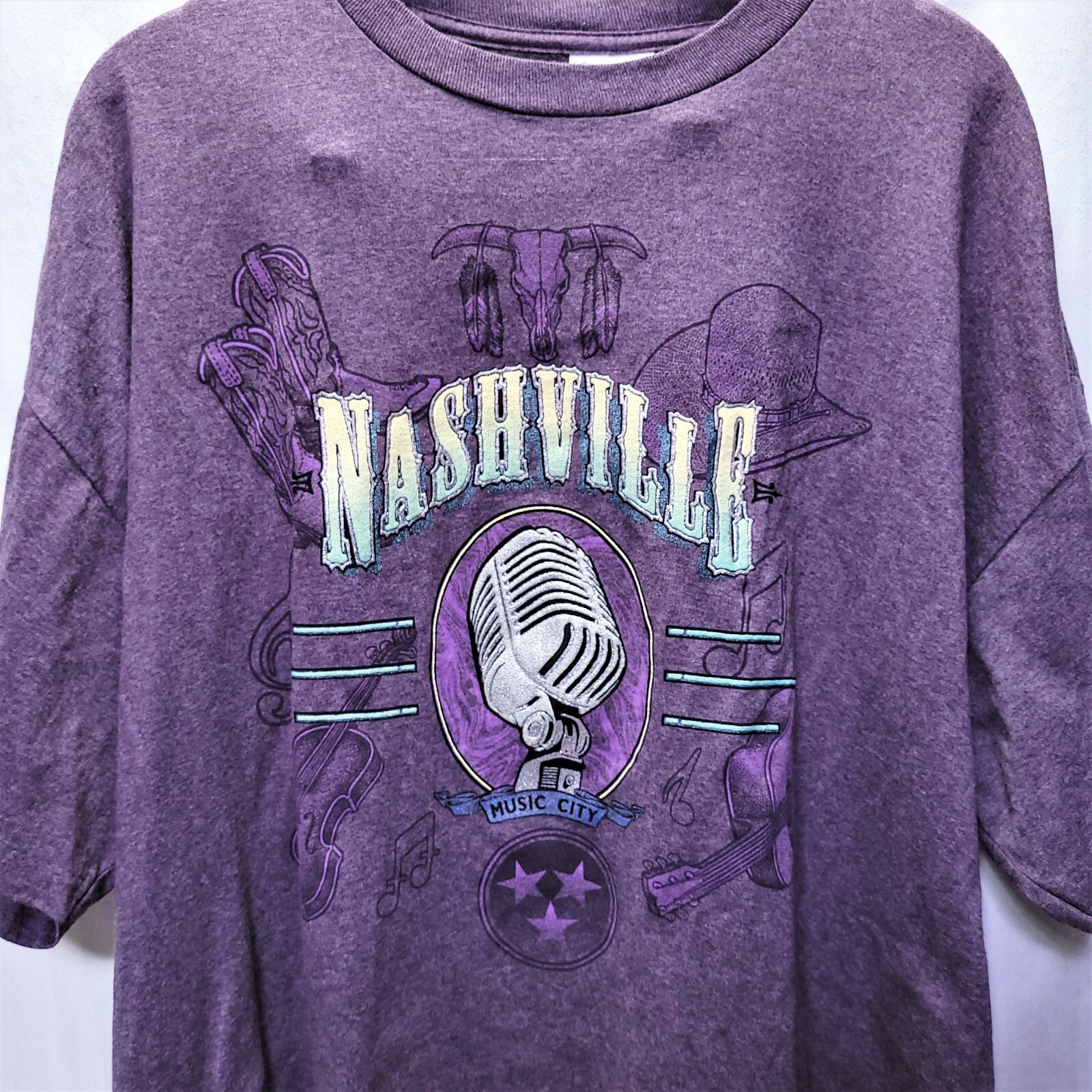 VTG 90s Music City USA Nashville T Shirt Sz *XXL* Single Stitch 80’s 2XL Premier