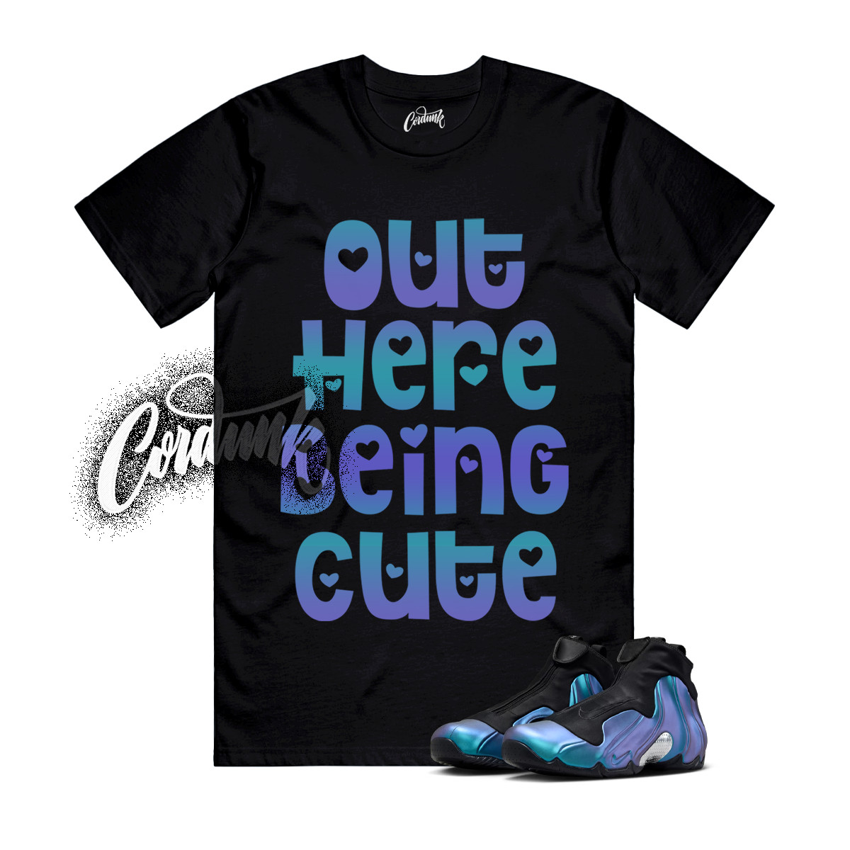 Flightposite Dusty Cactus Persian Violet Metallic Silver T Shirt Match OHBC