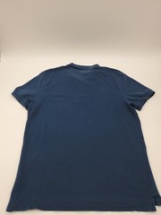 Banana Republic medium Blue Fitted Pique Polo Logo Men shirt..#42841