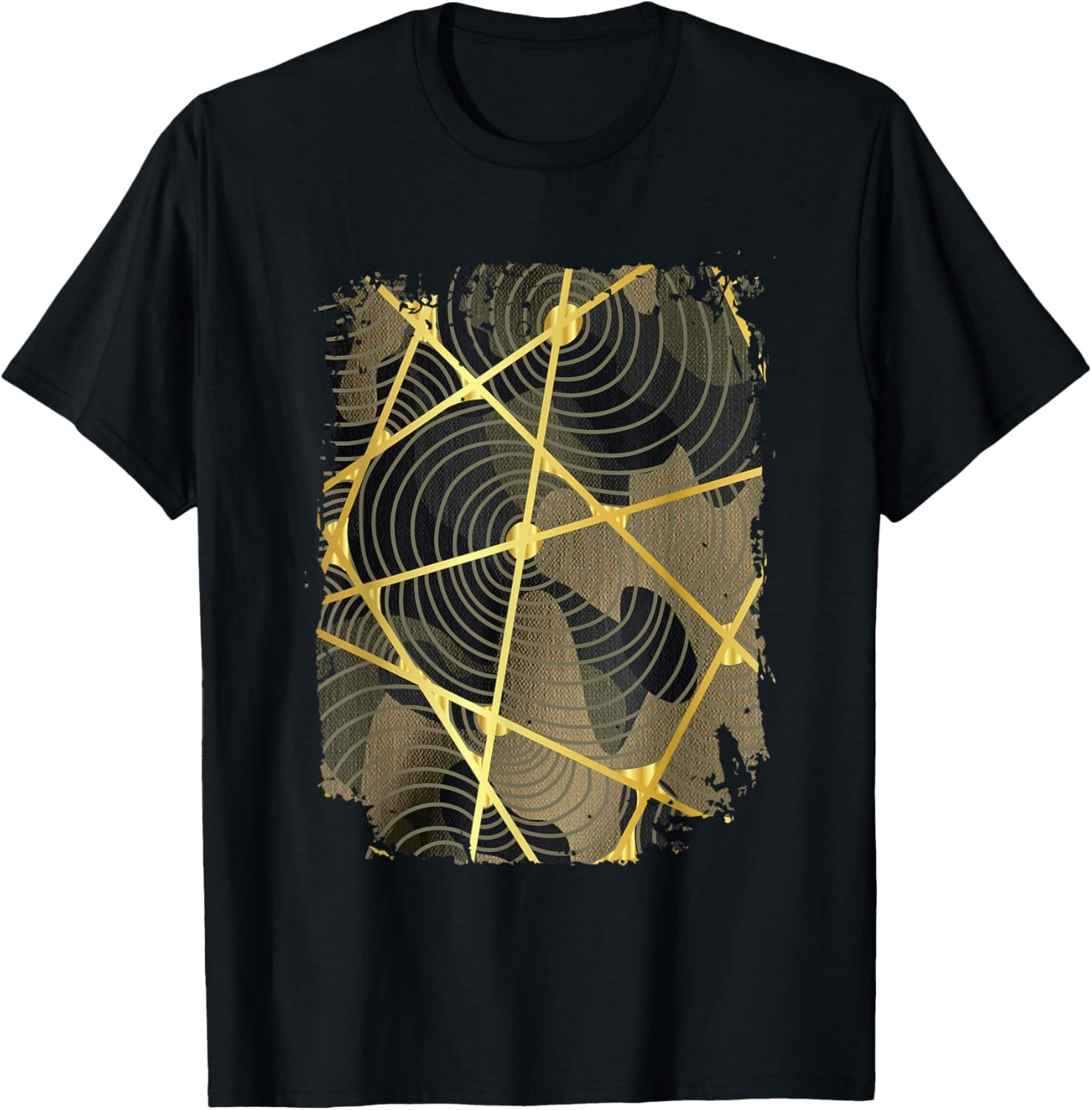 Geometric Shaped Spiral Abstract Pattern Cool Novelty Gifts T-Shirt gallery