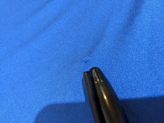 2 Long Sleeve Plain Lighter Blue Workout Shirts Hood Size Medium M/L Loose Solid