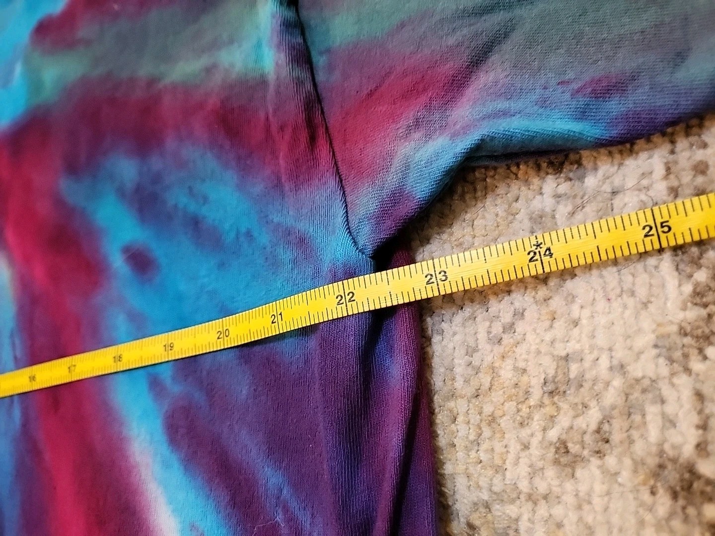 Hand Tie Dyed T Shirt Men's XL 100% Cotton Pre Washed ShortSleeve Gift #3 gallery