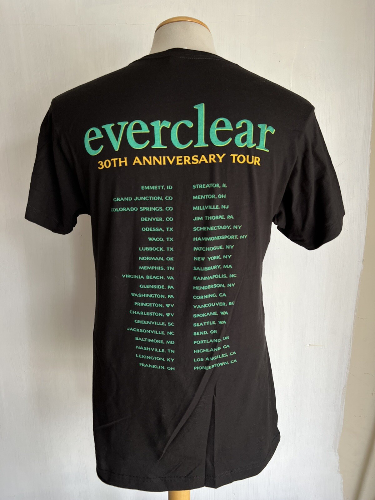 EVERCLEAR (2023) Official 30th Anniversary Tour Dates 90s Band T-Shirt Sz Small gallery