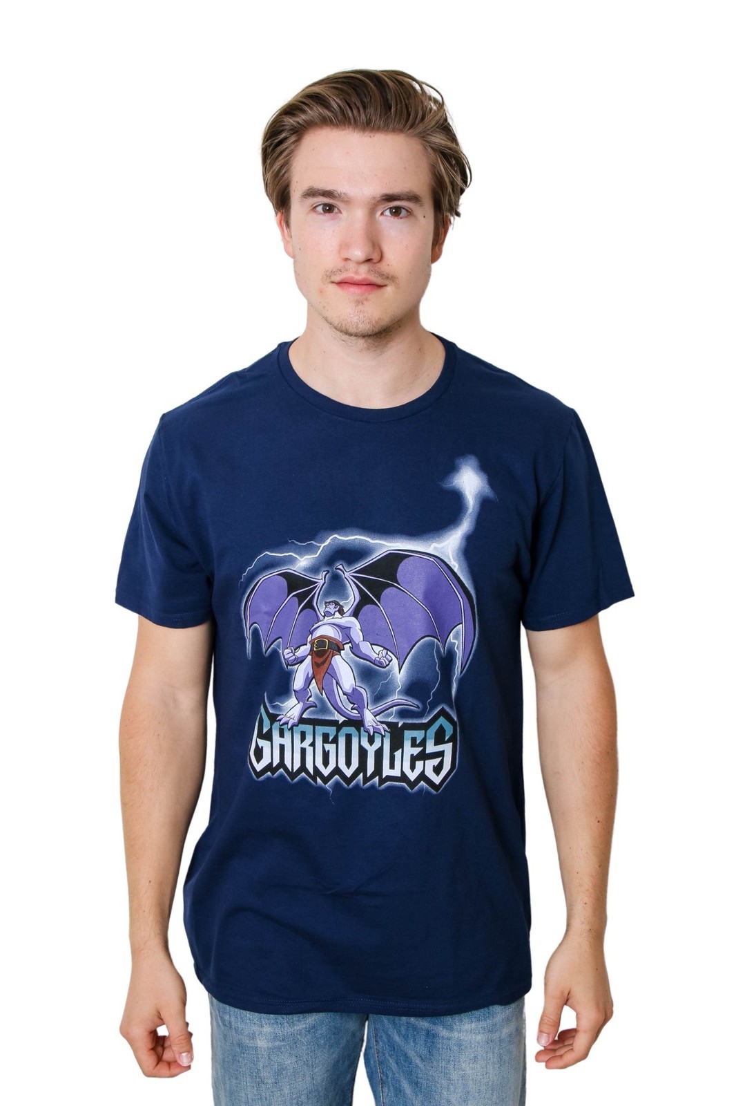 Gargoyles Goliath Thunder Disney 90's Retro Cartoon Adult T-Shirt gallery