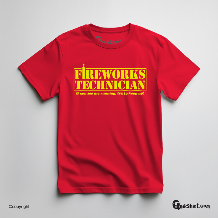 Fireworks Tech T-Shirt Fourth Of July Fireworks 4th Holiday New Years Original gallery