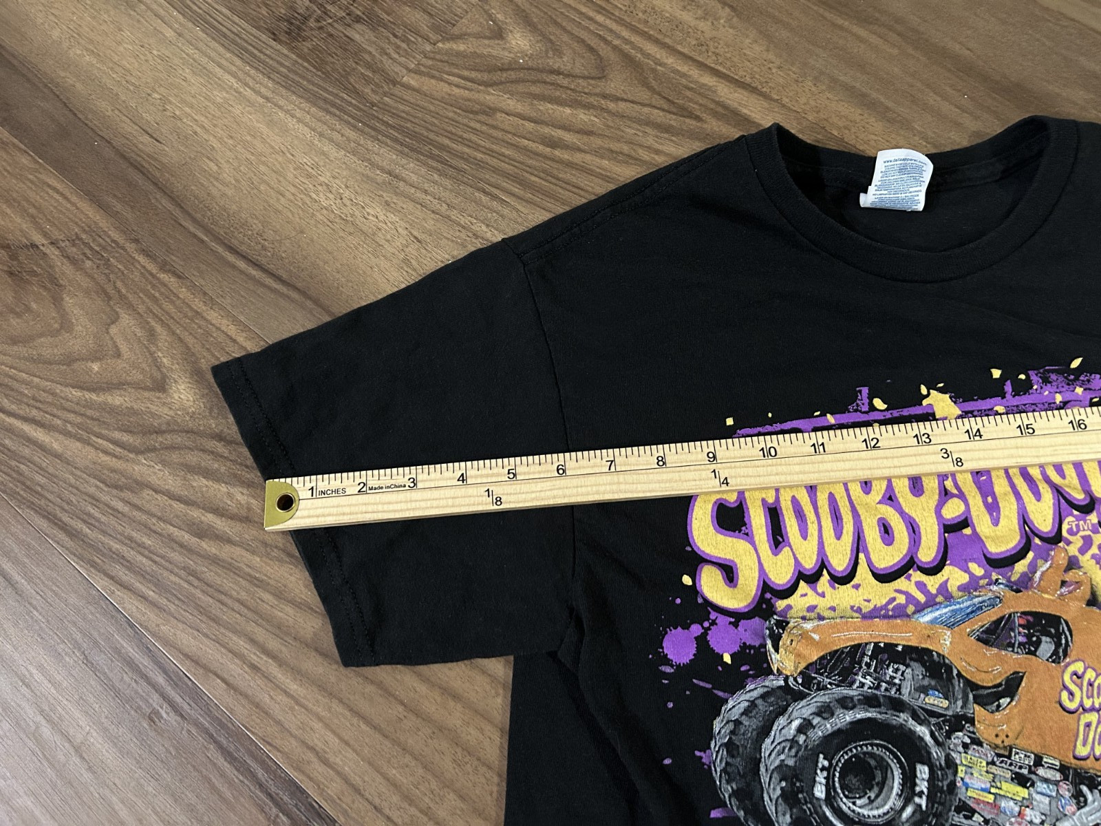 2020 Scooby-Doo! Monster Jam Tshirt Delta Pro Weight Black Size Medium Rare gallery