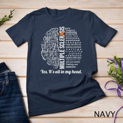 Multiple Sclerosis Awareness MS Survivor Head Warrior Unisex T-shirt