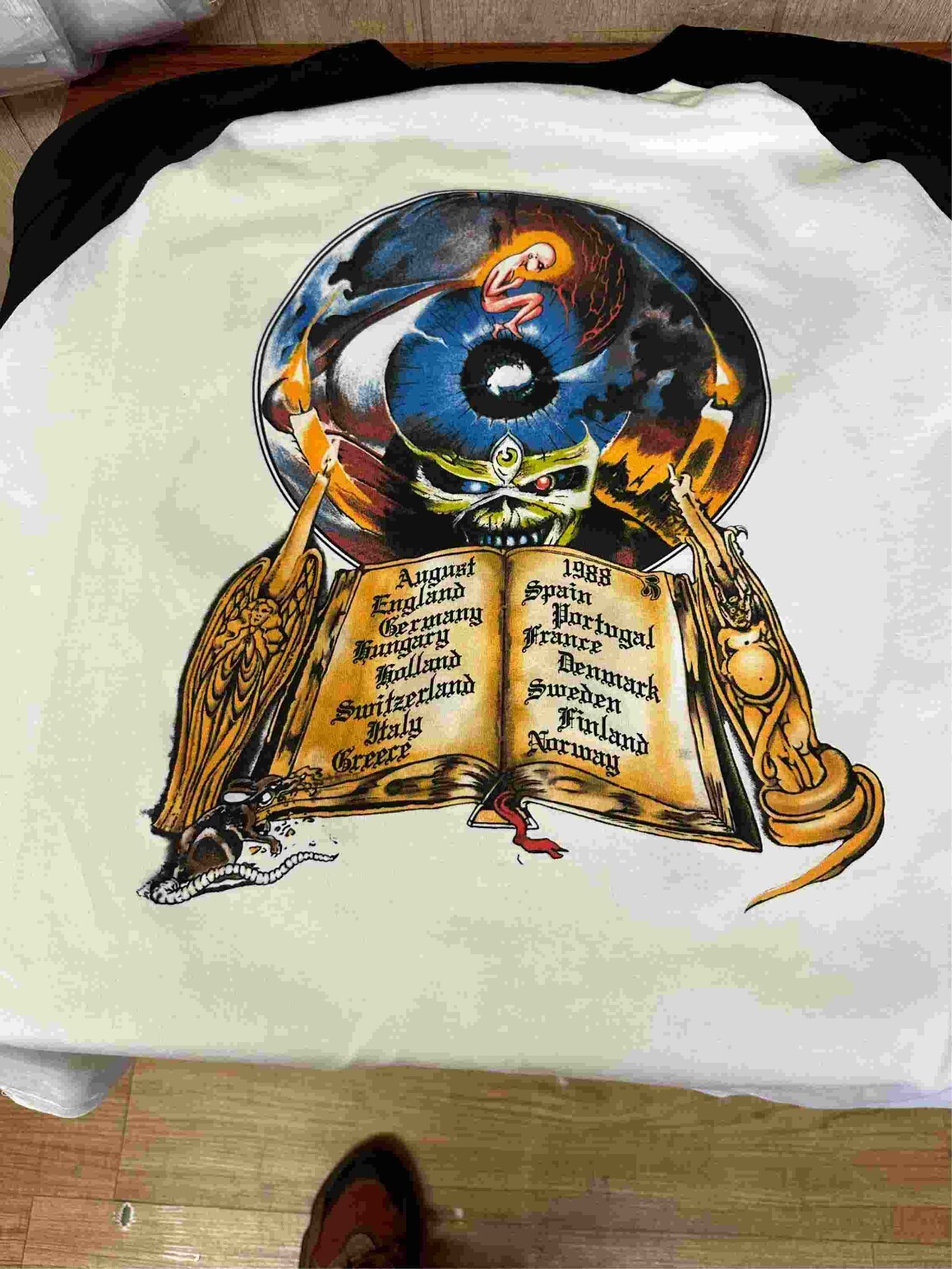 Iron Maiden European Tour 1988 Seventh Son of a Seventh Son Raglan S to 3XL gallery