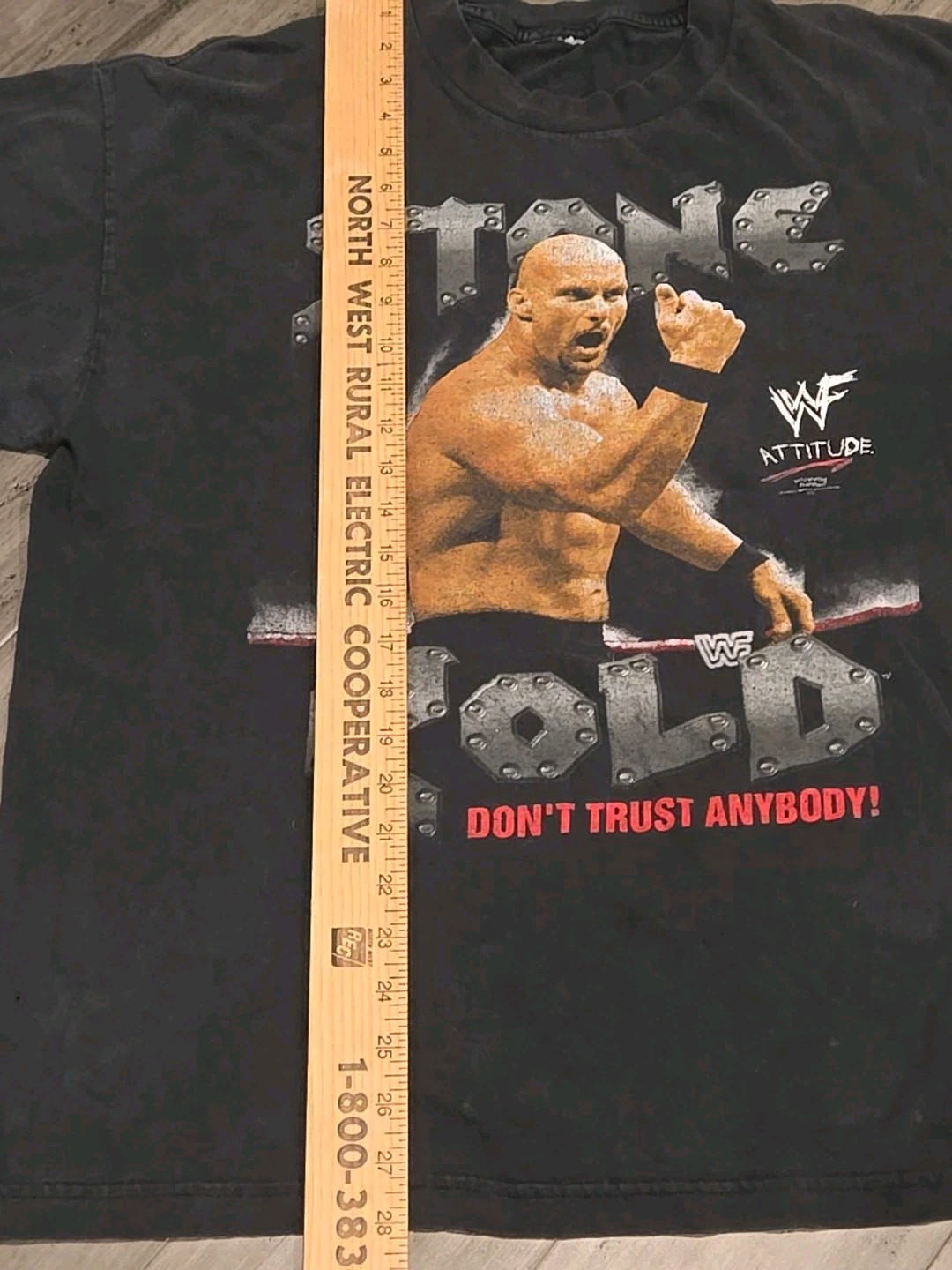 Vintage WWF Stone Cold Steve Austin Shirt WWE Don’t Trust Anybody Attitude Large gallery