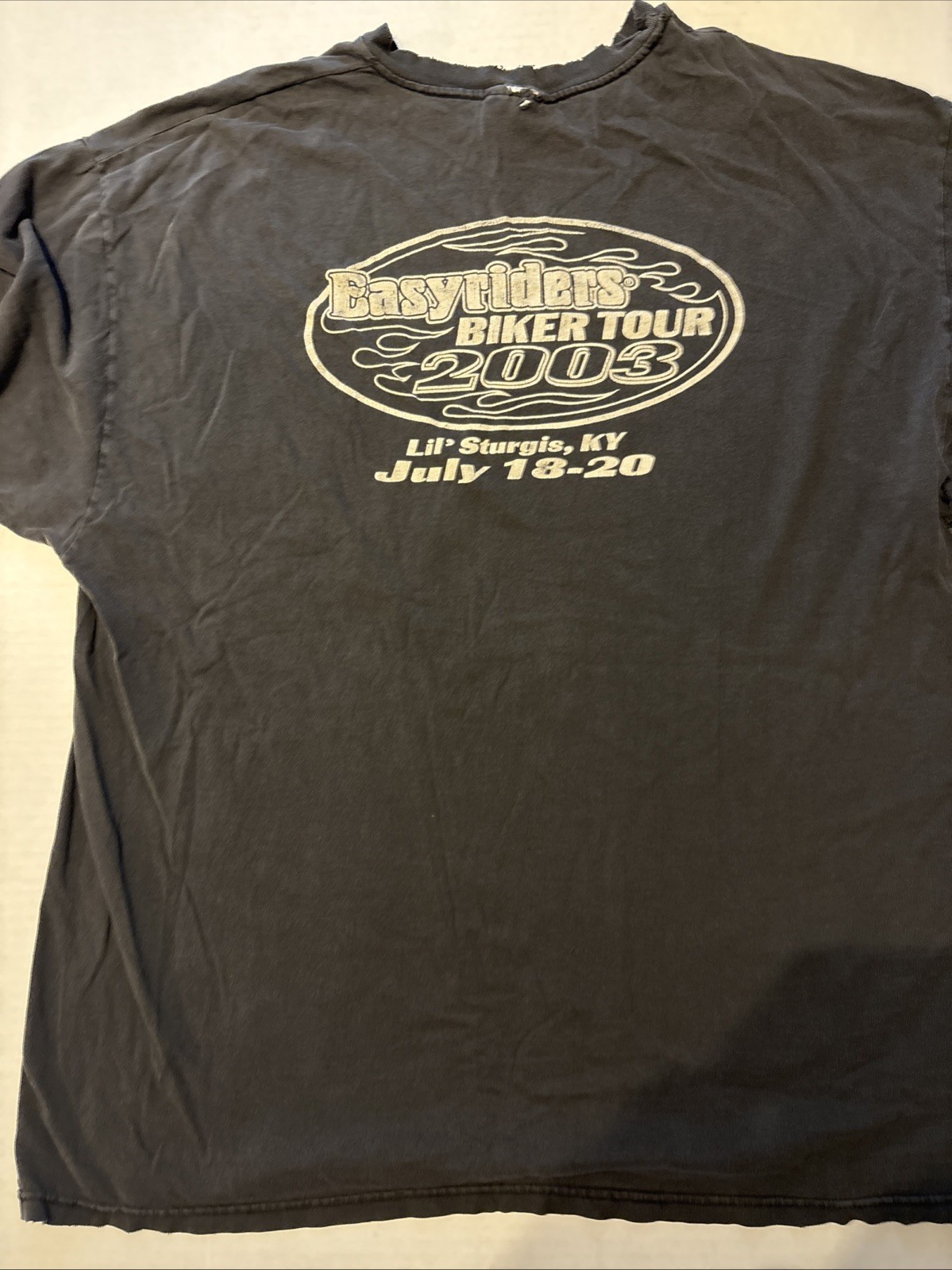 Vintage Easyriders Graphic Tee Mens 2XL Biker Shirt 2003 Rodeo Horses See Pics gallery