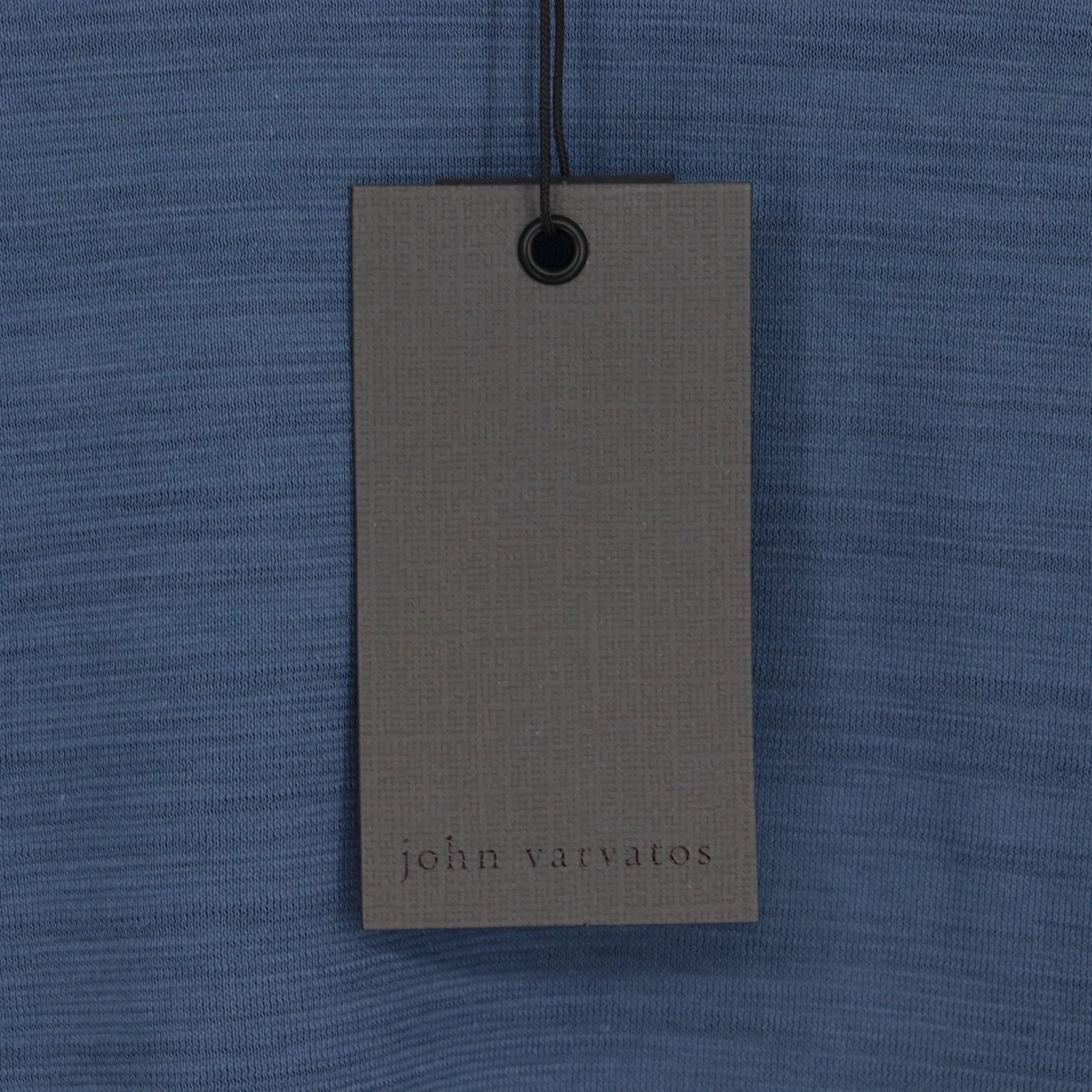 John Varvatos Men's Dutch Blue Pima Cotton Slub Crew Neck T-Shirt Size M NWT gallery