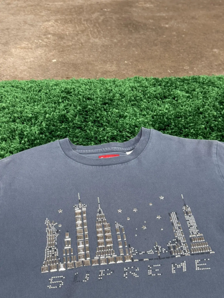 Supreme Skyline Short Sleeve Top Medium Dark Slate Tee FW21