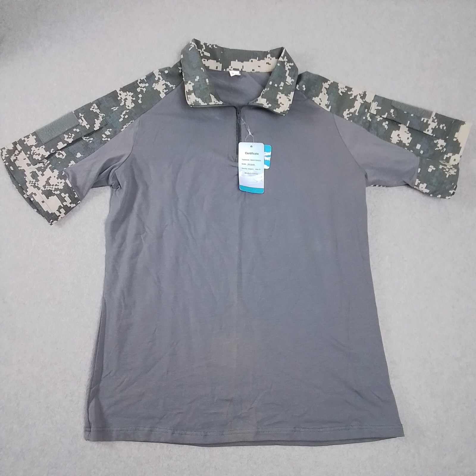 New Magcomsen First Grade Class B Men's Size XL Shirt Gray W/Digital Camo Sleeve gallery
