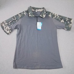 New Magcomsen First Grade Class B Men’s Size XL Shirt Gray W/Digital Camo Sleeve