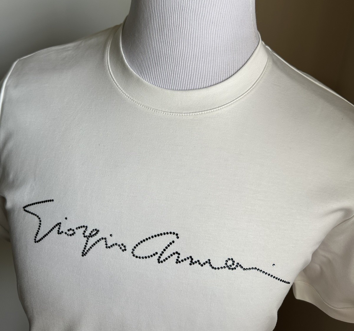 NWT Giorgio Armani Mens T Shirt White 46 Eu/S US Made In Italy gallery