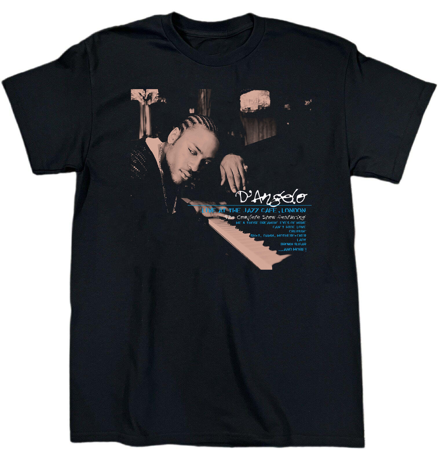 D'Angelo - Live At The Jazz Cafe, London Cotton Black T Shirt S-5XL AG790 gallery
