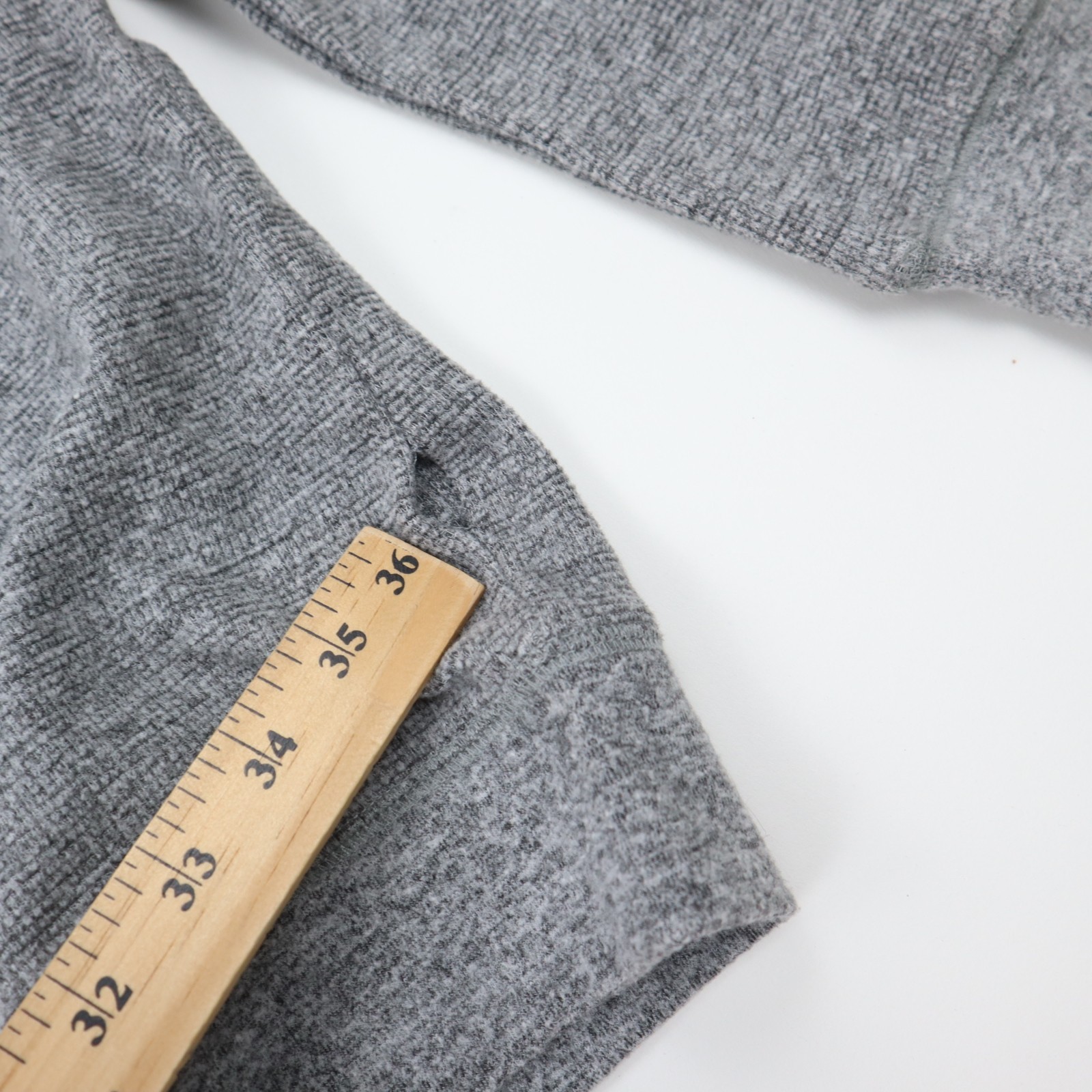 Members Mark Waffle Knit Thermal Shirt Mens XL Gray Crewneck Pullover Outdoor gallery