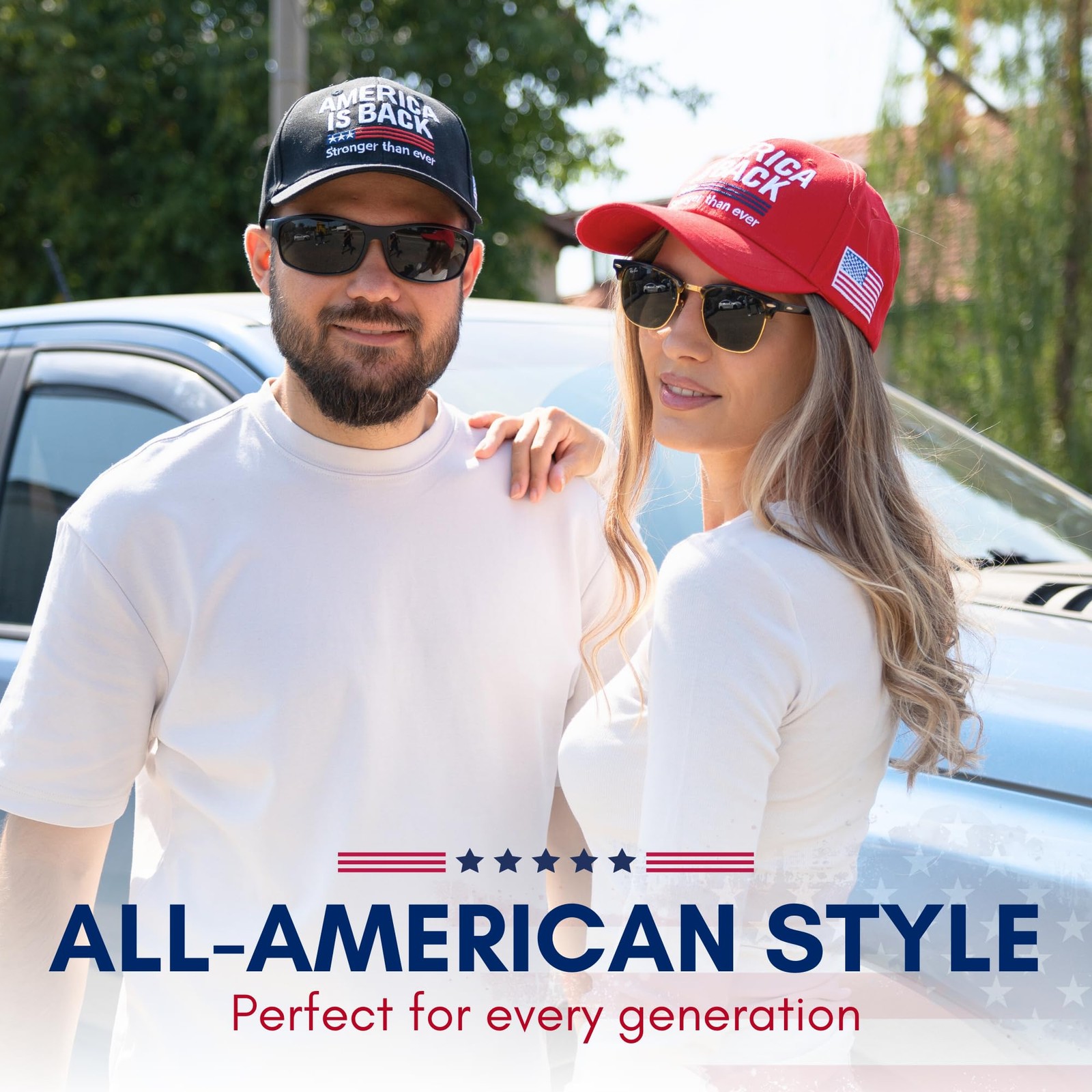 American Flag Hat for Men Women, USA Hats Baseball Cap, Patriotic Caps Outfit... gallery