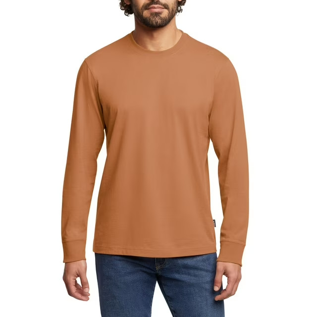 Eddie Bauer Men's Long Sleeve Crewneck T-Shirt Size XL Orange gallery