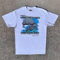 VTG 90s Endangered Florida Manatee Single Stitch Gentle Giant USA L Rare Ocean