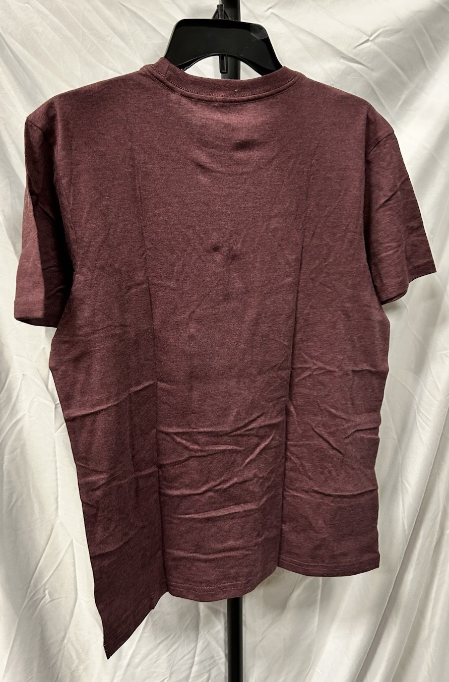 NEW Prana Men’s Fig Heather Red Crew Neck Short Sleeve T Shirt Tee Top Size S gallery
