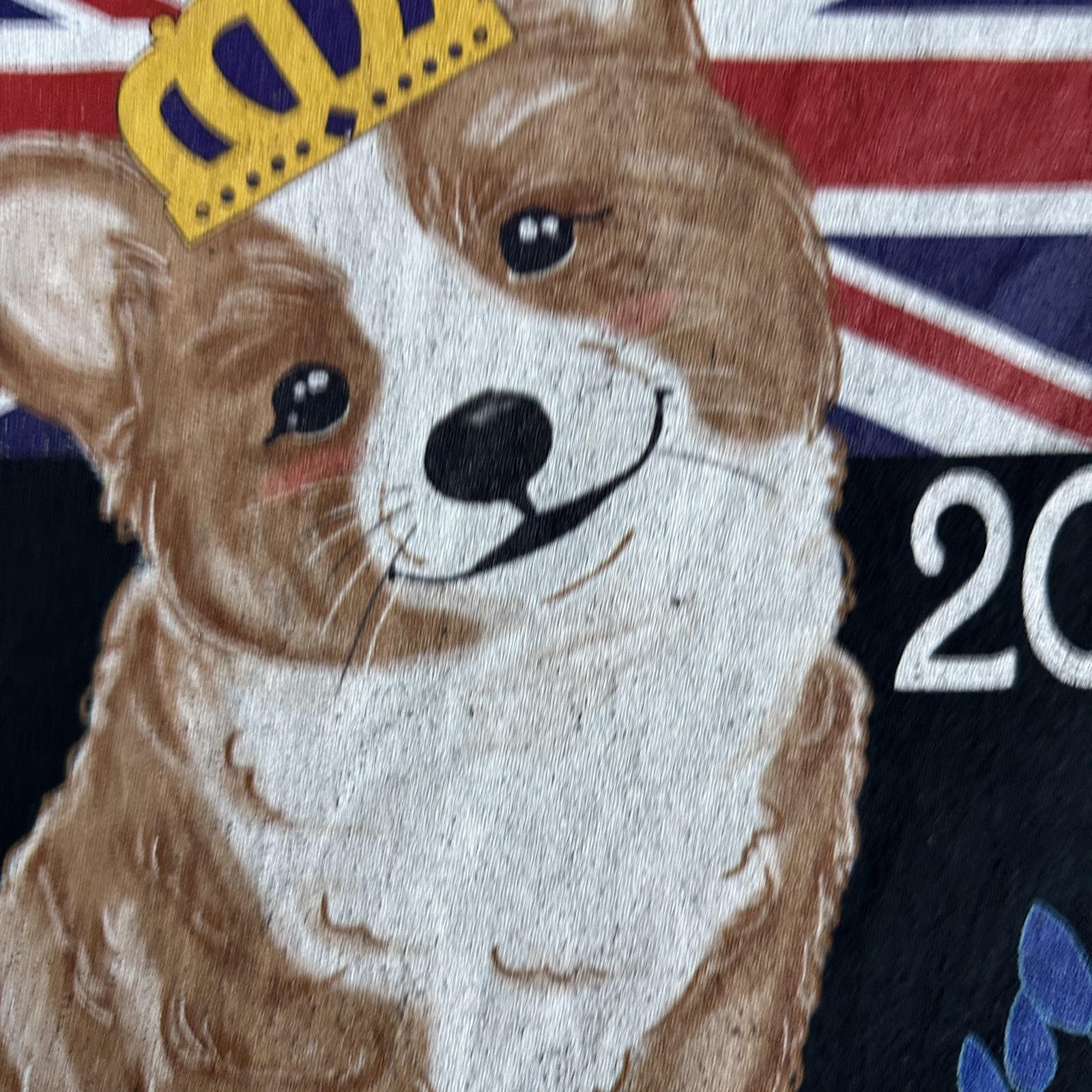 Platinum Jubilee Shirt Mens 2XL Black Queen Corgi Dog British Flag 1952 2022 Tee gallery