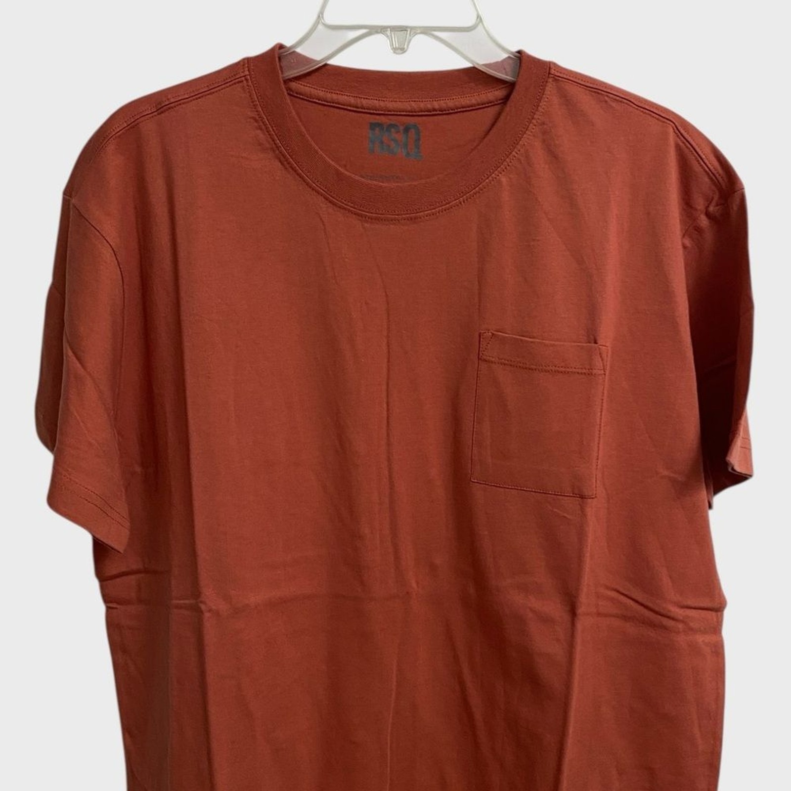 NWT Urban Outfitters RSQ Burnt Orange Pocket Tee M Soft Minimalist Unisex Casual gallery