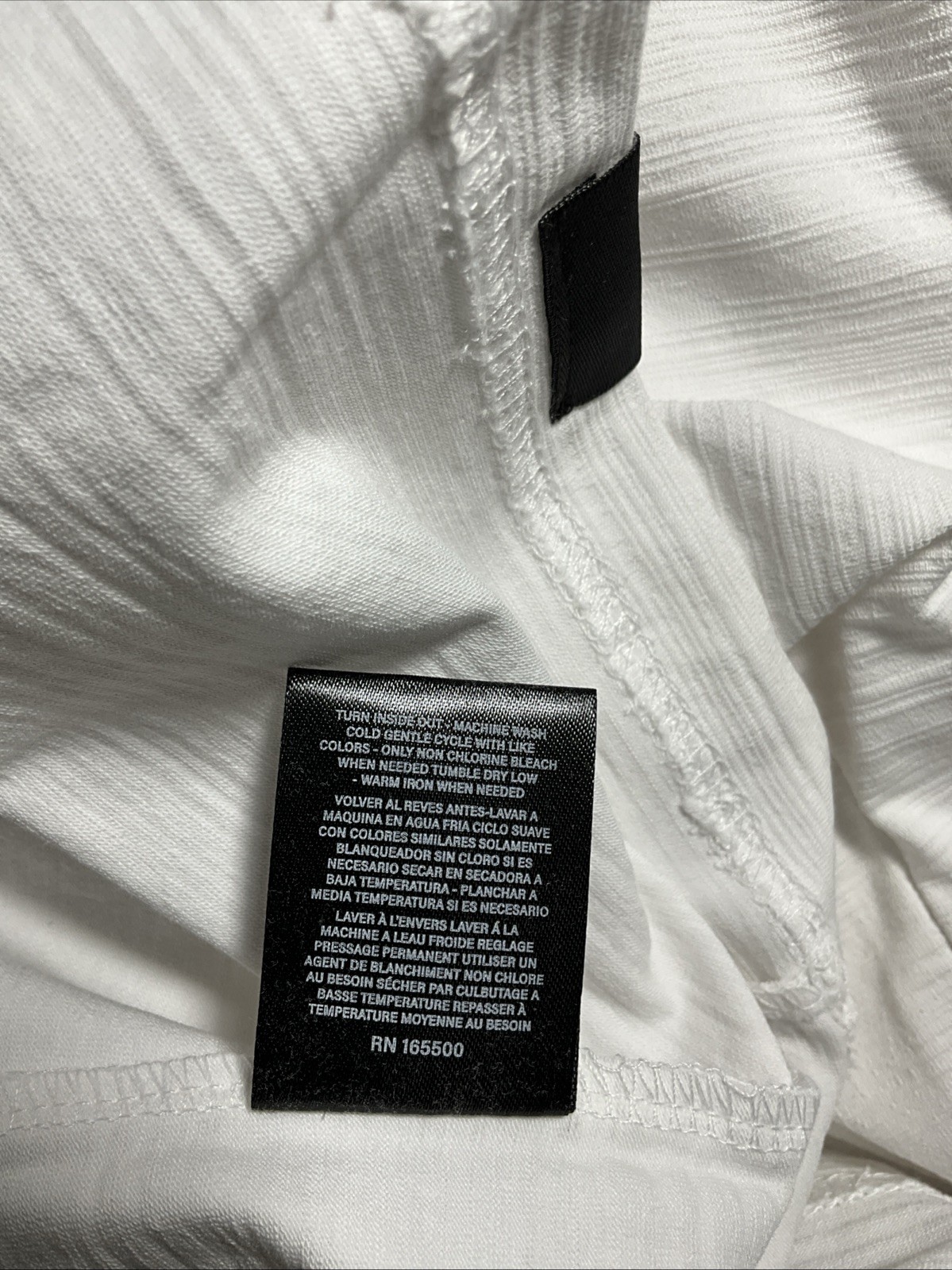 William Rast Men’s White Solid Crew Neck Short Sleeve Shirt Size Large gallery