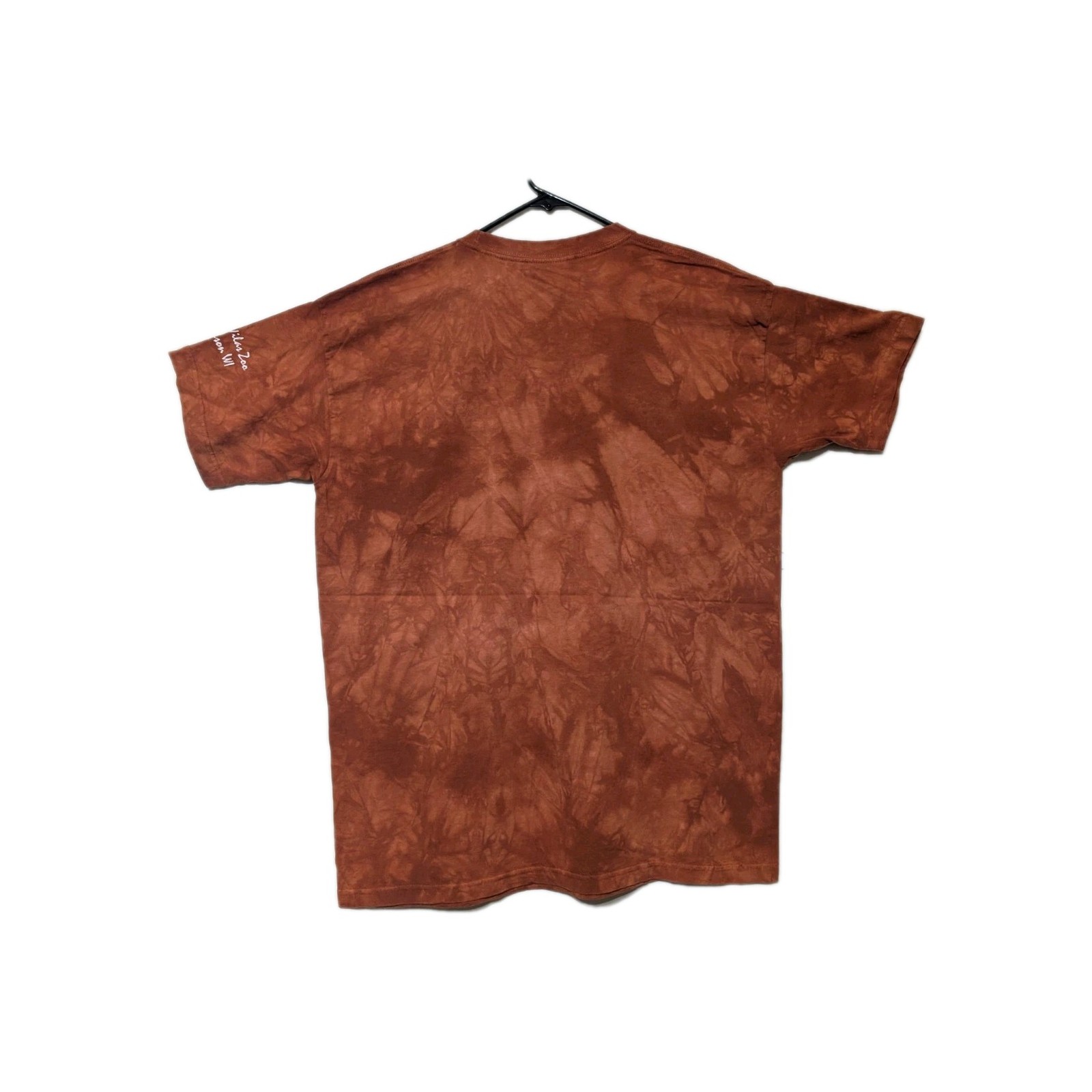 The Mountain Mens T-shirt Vintage Orange Large Cats Line Up Leather Tag XL #6119 gallery