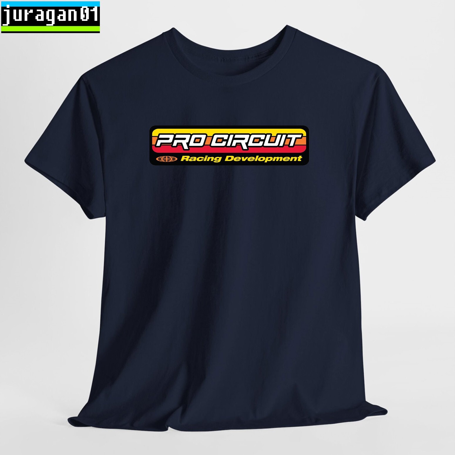 Pro Circuit Racing Gear Logo Black/Navy/Sport Grey/White/Red T-Shirt S-5XL gallery