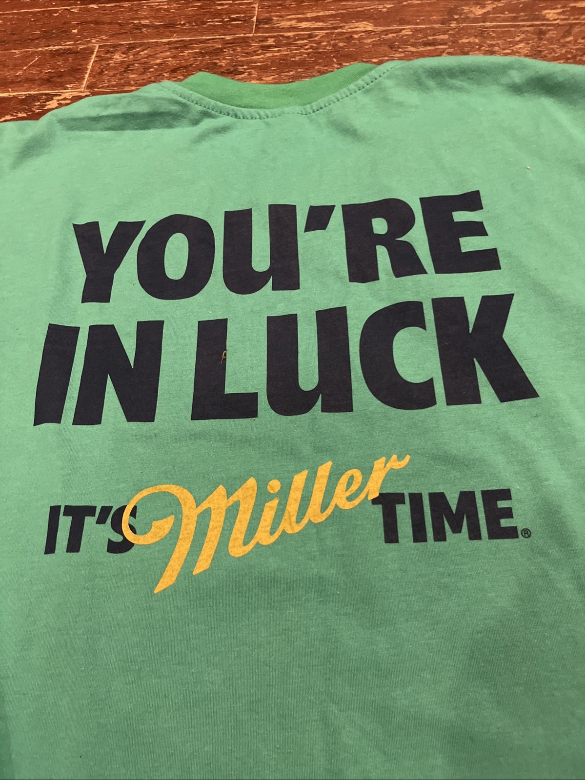Miller Lite Beer Green St Patricks Day T-Shirt Sz XL Party College Bar Casual gallery