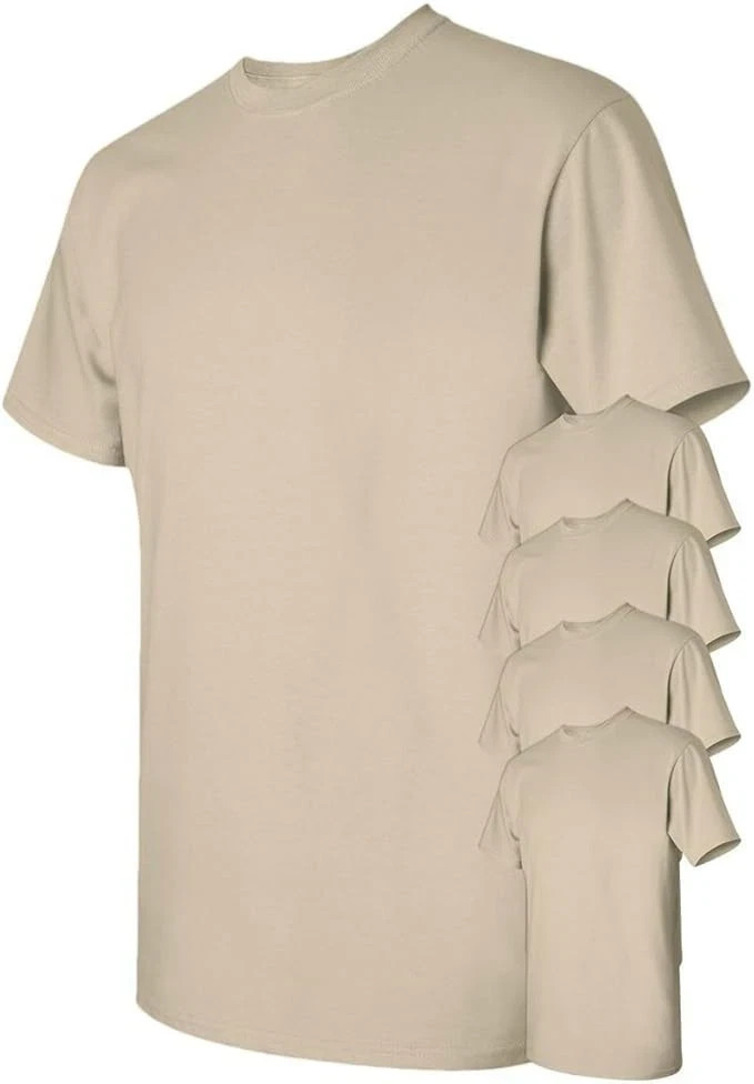 Gildan (5-pack) Bulk Solid Ultra Cotton Short Sleeve Blank Tee T-Shirt SAND gallery