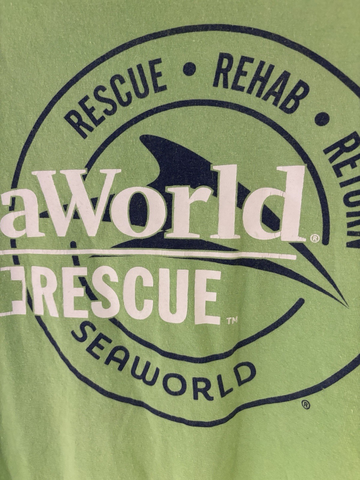 Official SeaWorld Rescue Rehab Return Short Sleeve T-Shirt 2XL Cotton EUC gallery