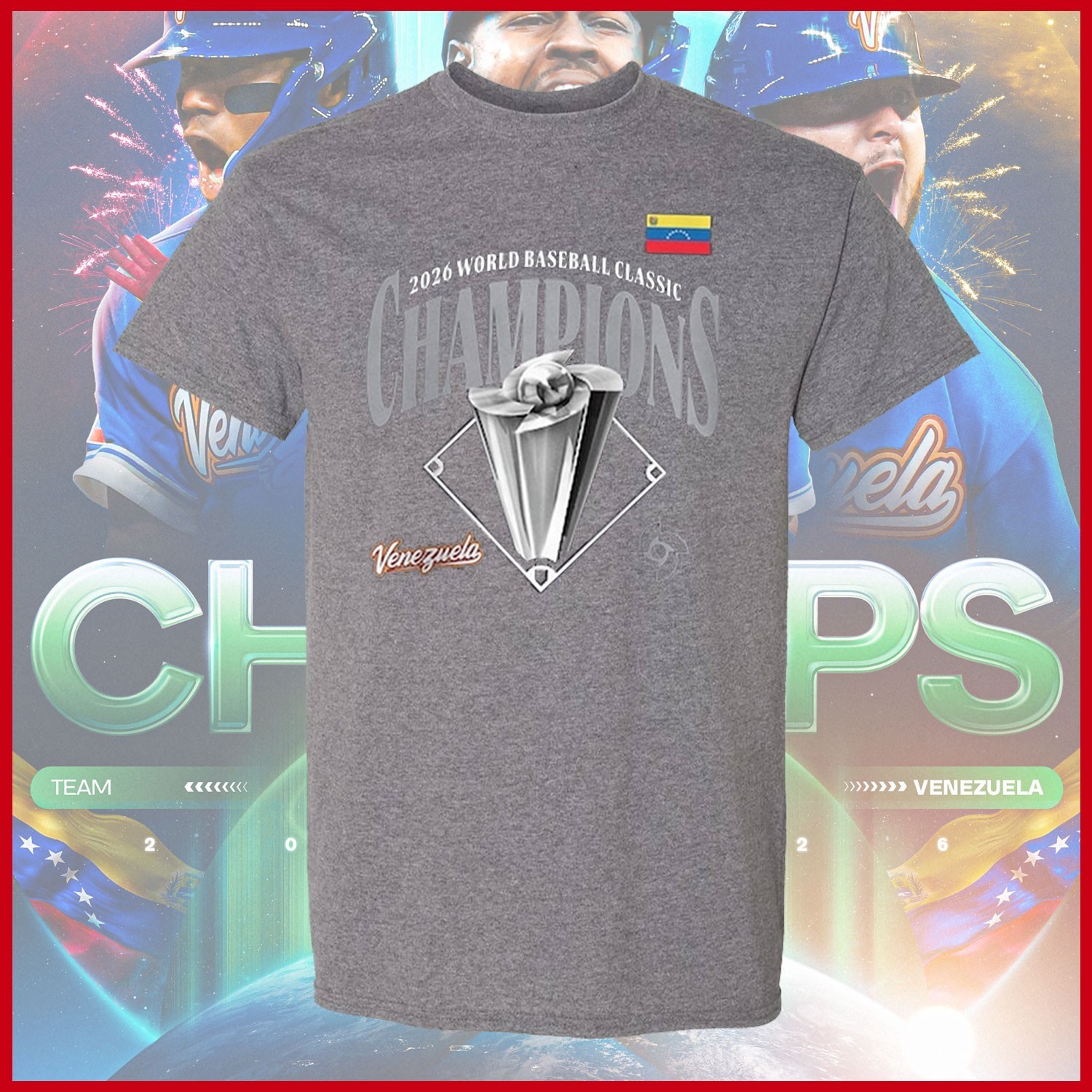 HOT HOT - Venezuela Baseball 2026 World Baseball Classic Champions T-shirt gallery