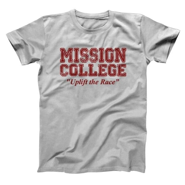 Mission College Maroon Retro School Gray Basic Men’s T-Shirt