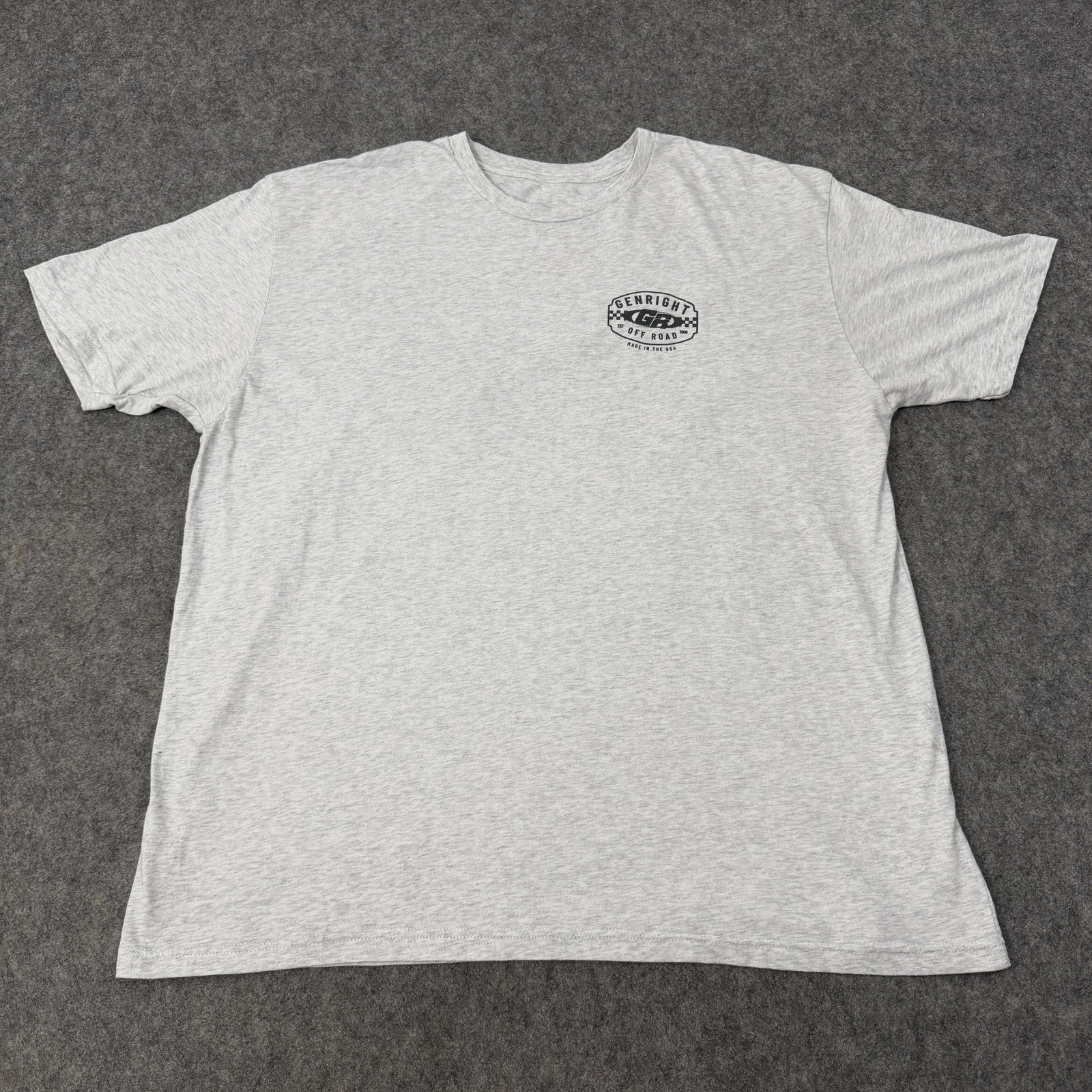 Genright Jeep Off Road Graphic Men’s T-Shirt (See Photos For Measurement) Gray