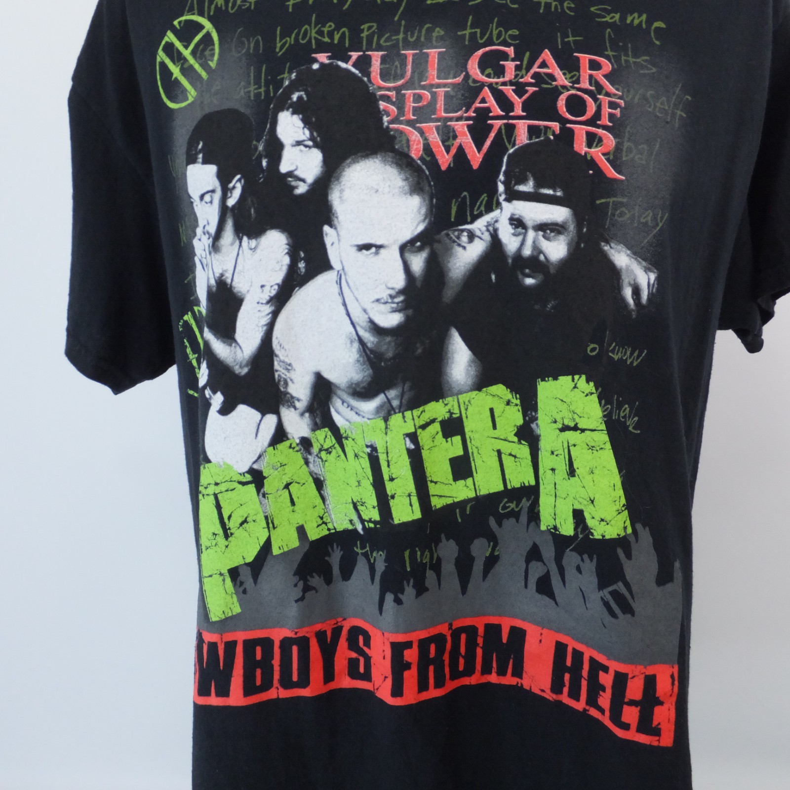Pantera t-shirt Cowboys From Hell Metal Band XL Black Graphic Tee gallery