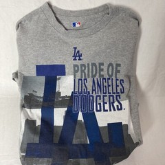 LOS ANGELES DODGERS BASEBALL Genuine Merchandise Gray T-shirt Mens Size M