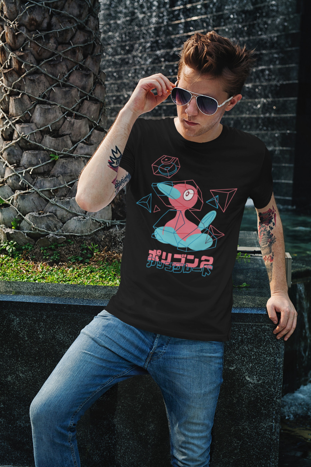 Porygon 2 Japan T-Shirt Unisex Mens Adult Cotton TV 3D Gameboy New gallery