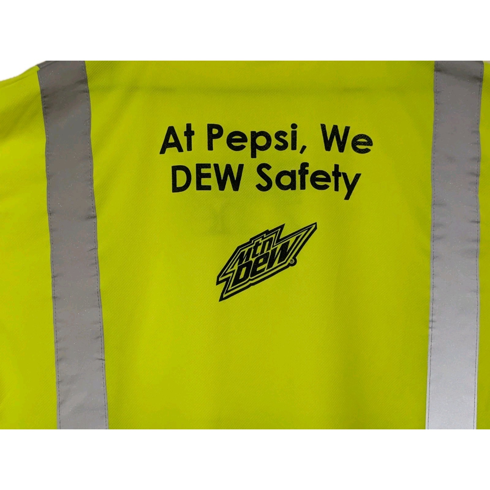 Mountain Dew Men's Pyramex Shirt "At Pepsi We Do Safety" Pepsi Zero 2XL #6200 gallery
