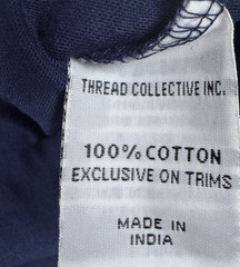 Parish Nation Thread Collective Graphic Tee Shirt Men Medium Blue Urban Nautical
