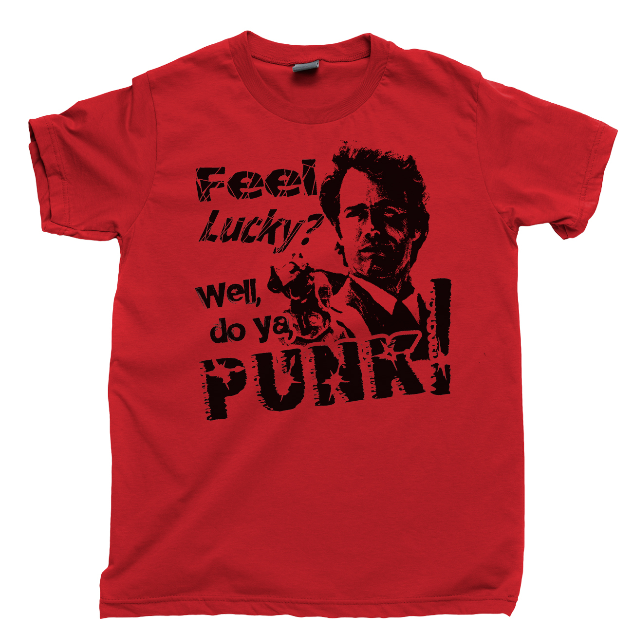 DIRTY HARRY T Shirt Feel Lucky Punk Clint Eastwood Western DVD Blu Ray Box Set gallery
