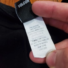 Volcom Shirt Mens Medium Black Stone Logo Since 1991 Graphic Tee Skateboarding