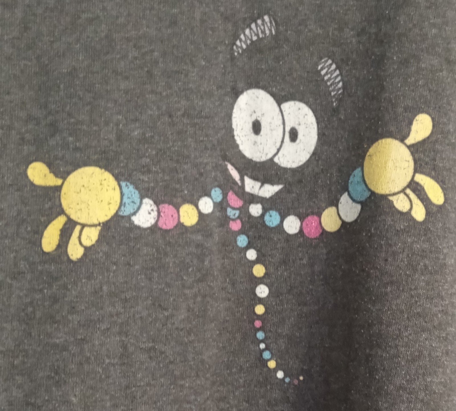 Mr. DNA Grey T-shirt. Adult Size XL. Jurassic Park. Used gallery
