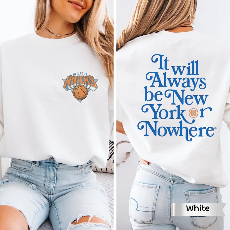 New York Or Nowhere Streetwear,Vintage front and back New York Basketball Shirt gallery