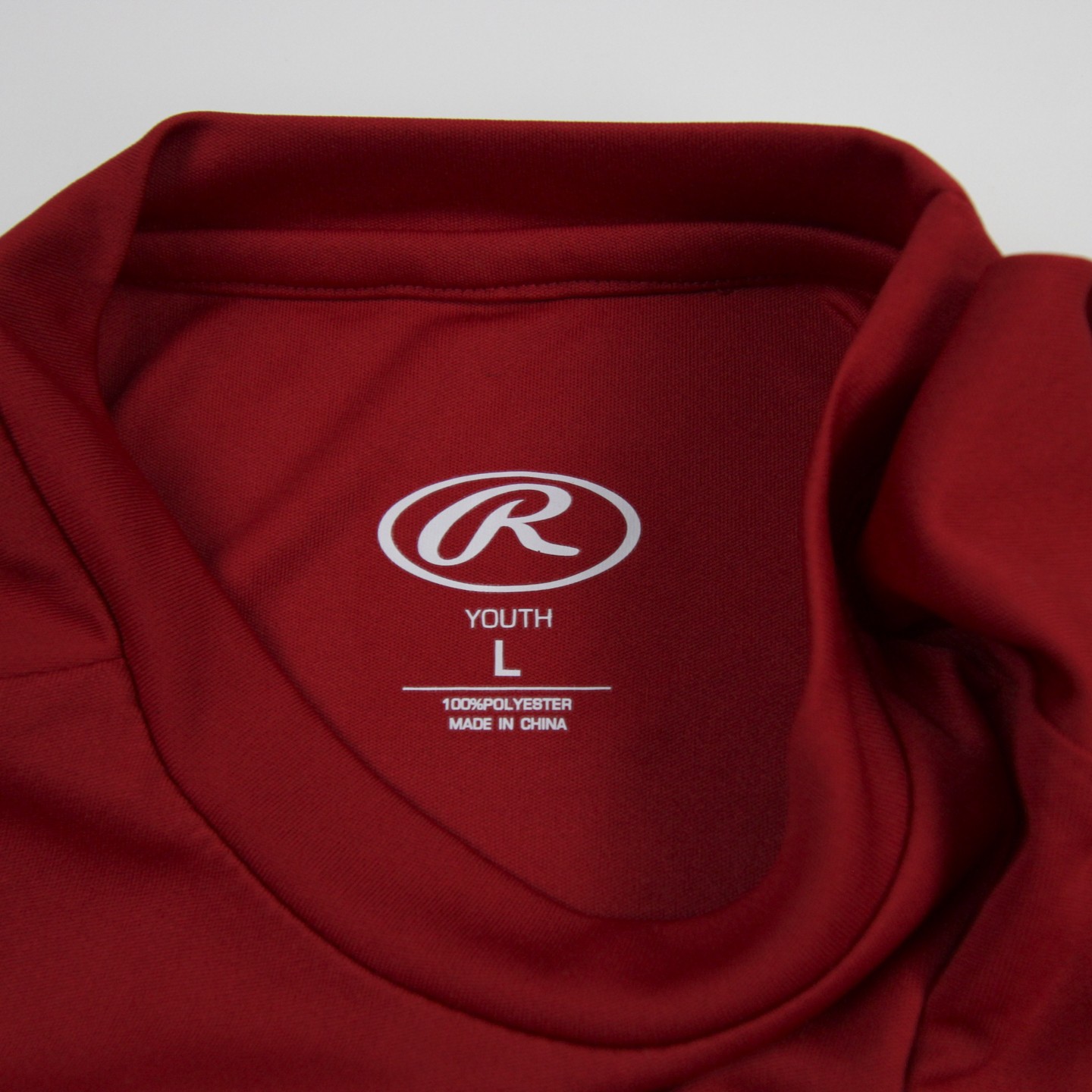 Rawlings Long Sleeve Shirt Youth Red New with Tags S gallery